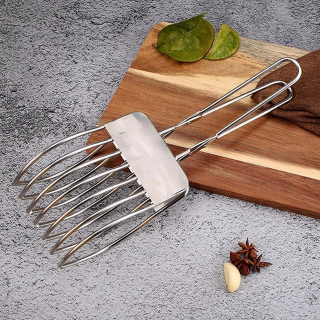 STAINLESS STEEL SLICER Roast Beef Cutting Clips Food Serving Kitchen