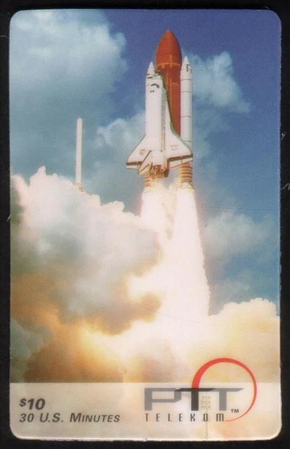 $10. (30m) NASA Space Shuttle Blasting Off (1996 Issue) SAMPLE Phone Card