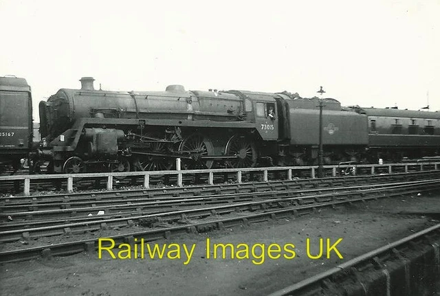 Br Standard Riddles Tender Engine RAILWAY PHOTO - BR Riddles Standard Class 5MT 4-6-0 No.73015 with BR1 ...