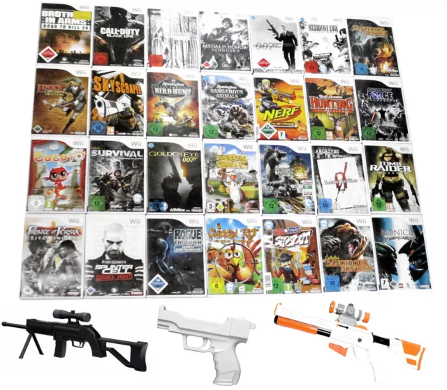 Nintendo Wii Action Shooter Spiele Auswahl Gun / Pistole / Sniper / Gewehr uvm.