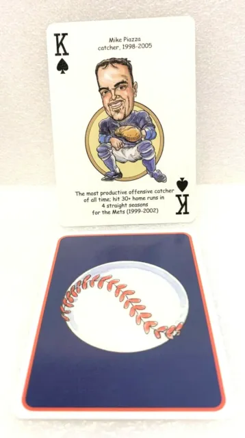 Mike Piazza New York Mets Baseball Player Vintage Poker Playing Card - A01