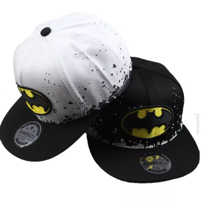 Kids Embroidery Batman Baseball Cap Boys Girls Sun Hat Children Summer Snapback