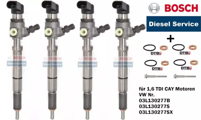 Injektor Injektoren VW Audi Seat Skoda 1,6 TDI CAYA CAYB CAYC CAYE CAYD CLNA