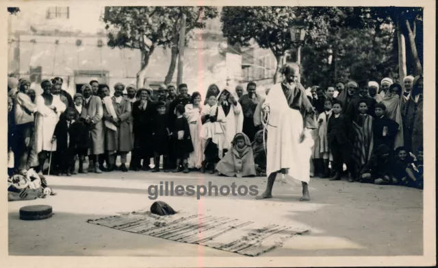 Tunisie c. 1925 - Charmeur de Serpents à Tunis - 22