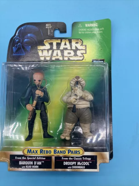 Star Wars Power Of The Force Max Rebo Band Pairs Figures New