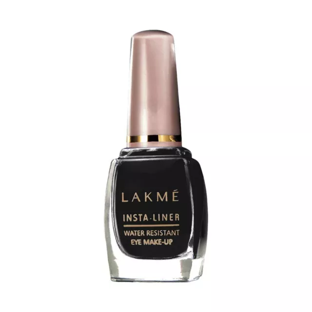 Lakme Insta Delineador de Ojos, Negro Semi _ Mate Acabado Agua Resistente Largo