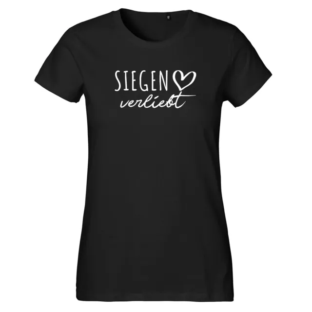 Damen T-Shirt Siegen verliebt Geschenk Idee Souvenir Geburtstag Weihnachten Polo