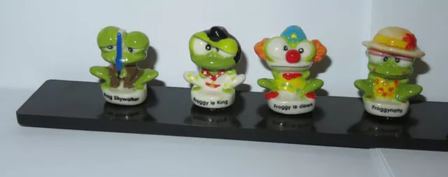 2005 Epie Pellicola Serie Incompleto 9 Statuine ( Fave ) I Froggies Porcellana 3