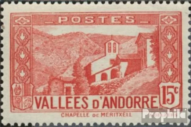 Briefmarken Andorra - Französische Post 1932 Mi 29 mit Falz