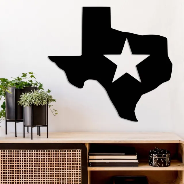 Wall Art Home Decor Metal Acrylic 3D Silhouette Poster USA Lone Star Texas