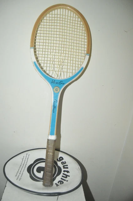 RAQUETTE TENNIS BOIS ancienne - DOG BLACK WING - LM 3 TBE Rare EUR 25