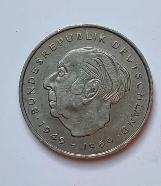 2 DM Theodor Heuss 1973 J; J407