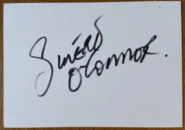 Sinead O‘Connor signiert original Karte Signatur Autogramm Signed Unterschrift