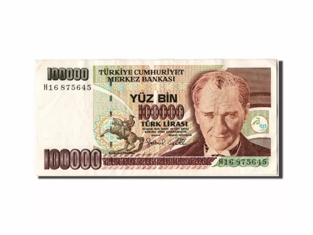 [#305106] Geldschein, Türkei, 100,000 Lira, VZ