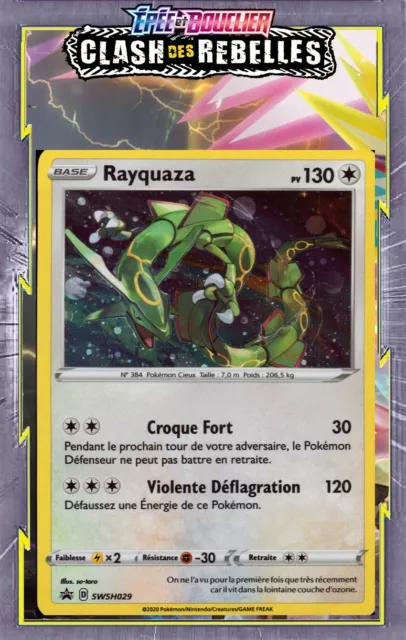 Rayquaza Holo Promo - EB02 - SWSH029 - Carte Pokemon Neuve Française