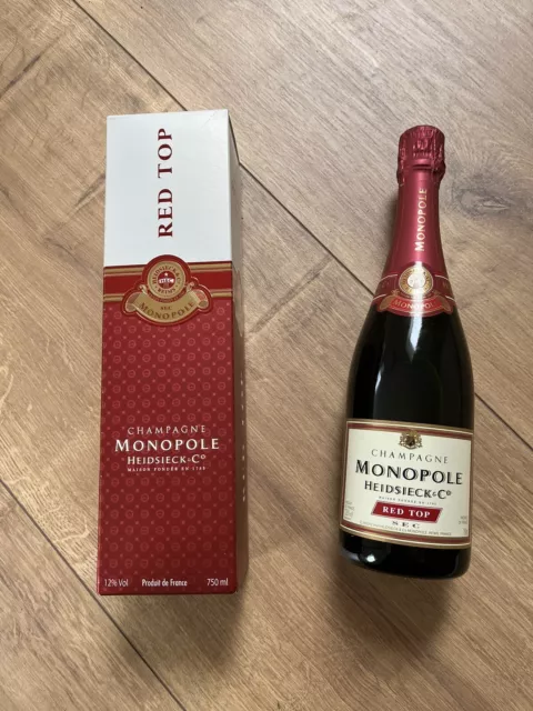 CHAMPAGNE HEIDSIECK & CO MONOPOLE Red Top Sec  1 x 0,75l Flasche Champagner