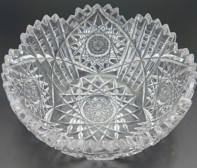 American Brilliant Period ABP Cut Glass 7-inch Bowl