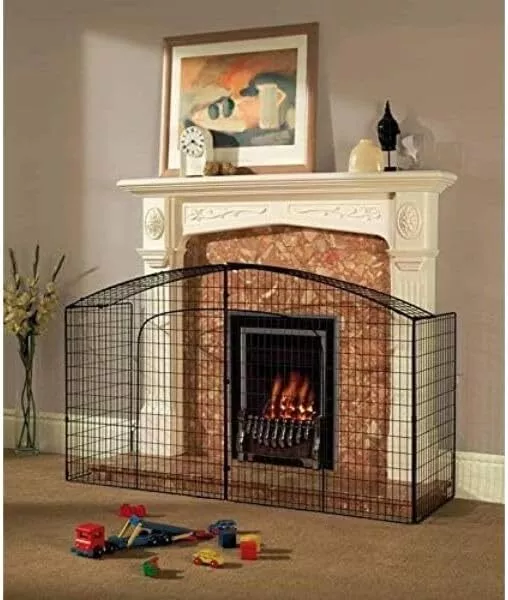 Nursery Fire Guard Extendable Safety Child Kid Fireplace Stove Woodburner Screen