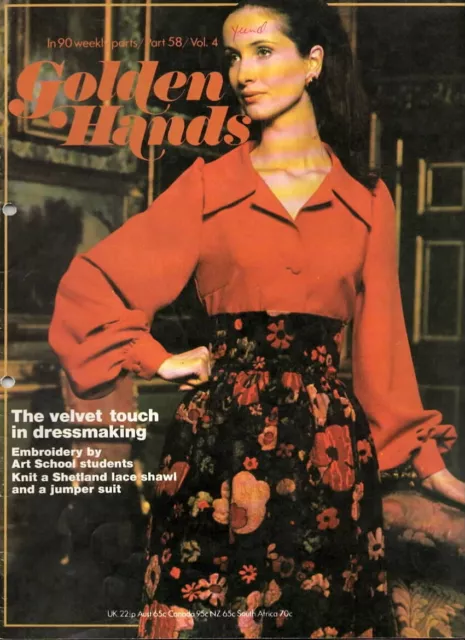 Golden Hands Craft Magazine Part 58 Crochet Knitting Patterns Retro Vintage 1970