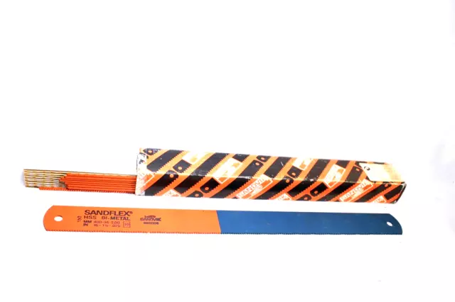 10 New Sandvik HSS BI Metal Power Hacksaw Blades in 16x1-1/2x.075 /mm 400-38-2,0