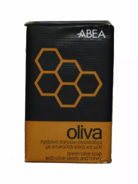 Greek Shop Olivenölbasis Olivensamen und Honig natürliche grüne Seife Bio Geschenk