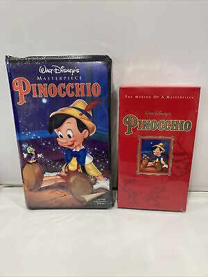 Walt Disneys Masterpiece Pinocchio & The Making of a Masterpiece VHS Both Sealed