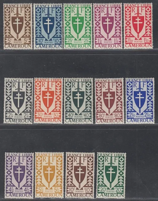 French Cameroun 1942-MNH stamps.Yvert Nr.:249/262. Mi. Nr.: 224/237(EB) MV-16889