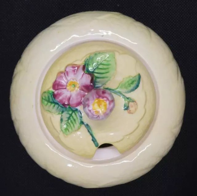 Carlton Ware Yellow Wild Rose Preserve with Cover