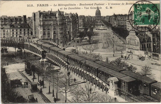 CPA PARIS 7e Le Metropolitain Bd Pasteur (998127)