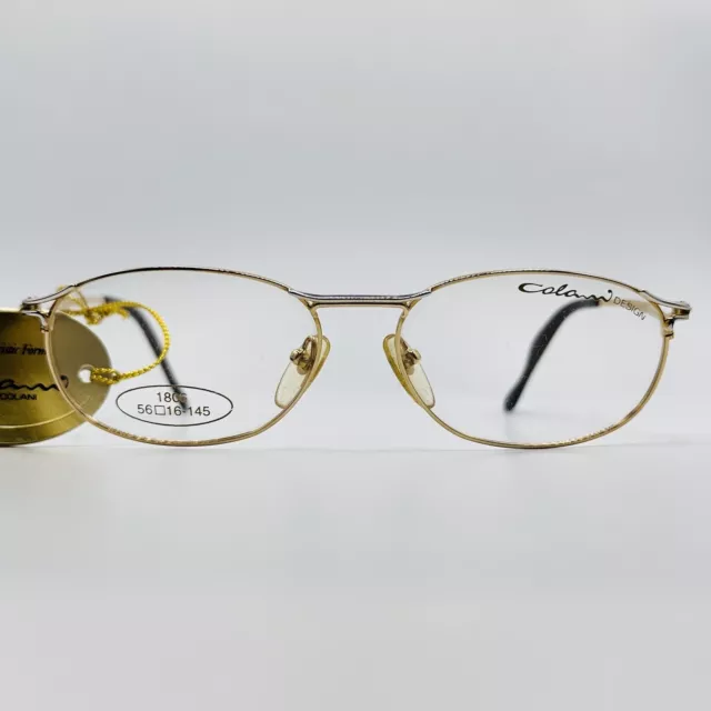 Colani Design Lunettes Femmes Hommes Ovale Or Classique Vintage 80s Mod. 1806