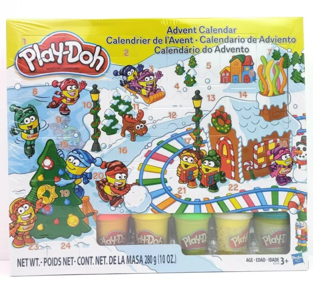 Play Doh December Christmas Countdown Interactive Creative Kids Advent Calendar