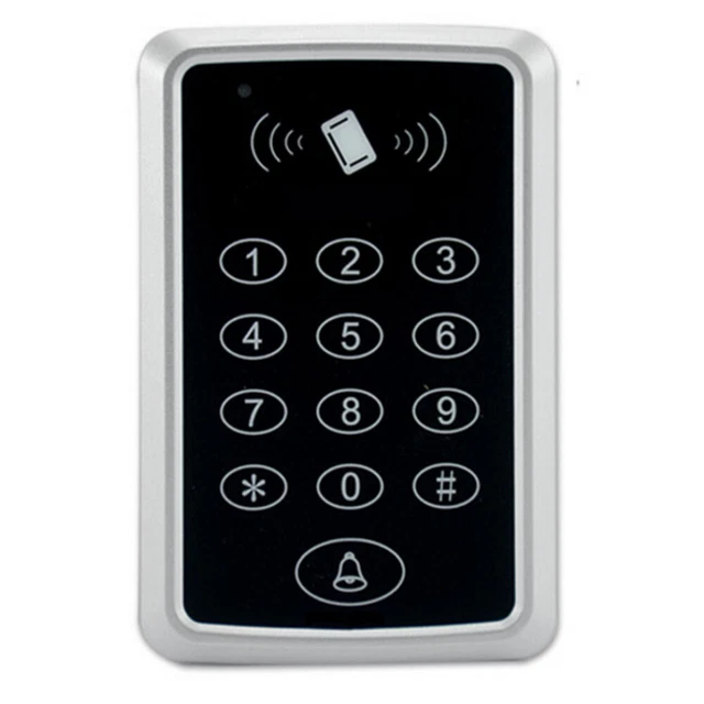 Tarjeta de teclado de entrada de puerta 125KHz soporte de control de acceso 1000 usuario + tarjeta/código