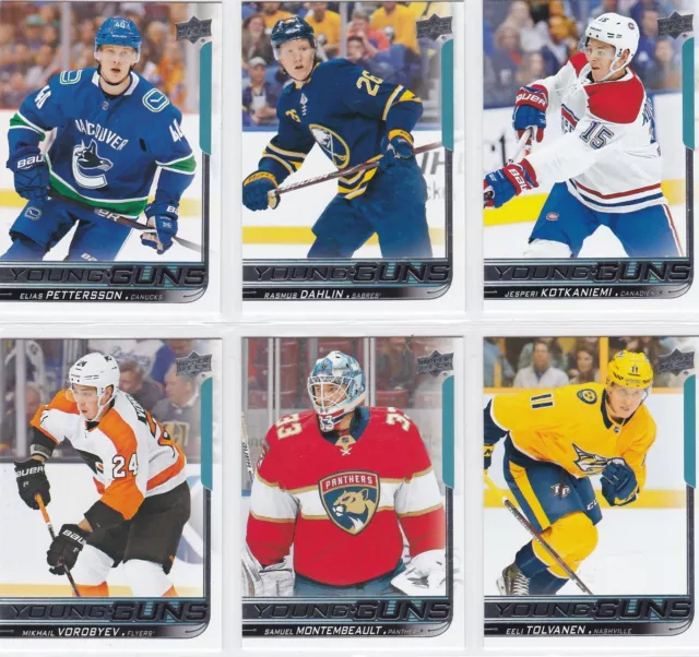2018/19 UD Series 1 Young Guns Rookie Cards  U-Pick + FREE COMBINED SHIPPING!