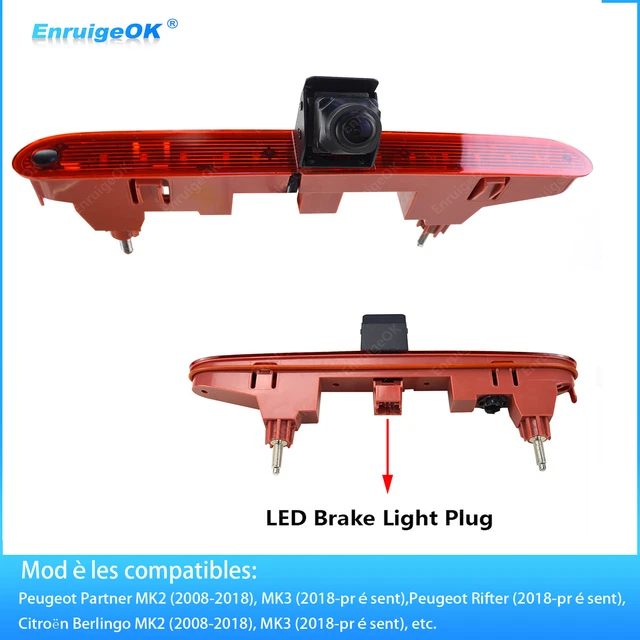 Caméra De Recul Sans Fil Pour Citroën Berlingo/Peugeot Partner - Écran 4,3", Vision Nocturne, étanche IP68, Neuf Sous Emballage