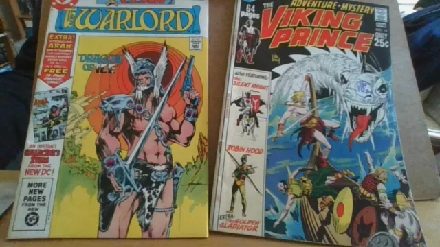 The Viking Prince (DC Special #12 ) 1971  Kubert  & The Warlord ((& ARAK) 1981