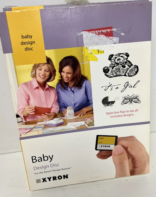 New Xyron  Design Runner Design Disc "Baby" Scrapbooking Card making Crafts
