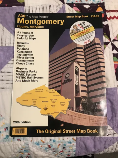 ADC Montgomery County, Maryland  Street Map Book 29th Edition