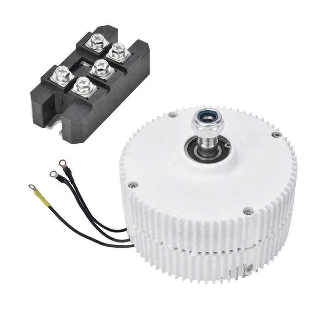 Generador eólico 800W 12V 24V 48V 650 rpm imán permanente generador y rectificador