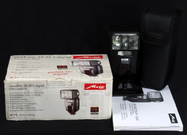 Metz Mecablitz 58 AF-1 Shoe Mount Electronic Flash for Sony Mount - Mint in Box 3