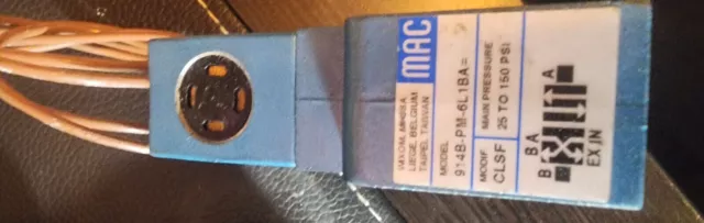 NOS Mac Solenoid Valve 914B-PM-6L1BA 24VDC PME-6L1BAAA 3