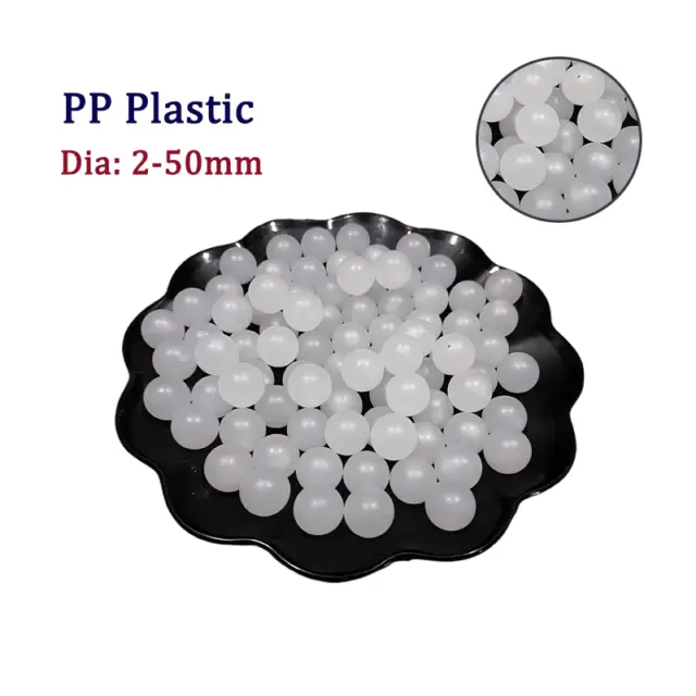 PP Plastic Balls Dia: 2mm - 50mm Solid Round Ball polyethylene Balls White