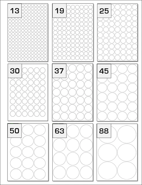 Etichette Rotonde Etichette Circolari Bianche A4 Per Stampante - Foto 8