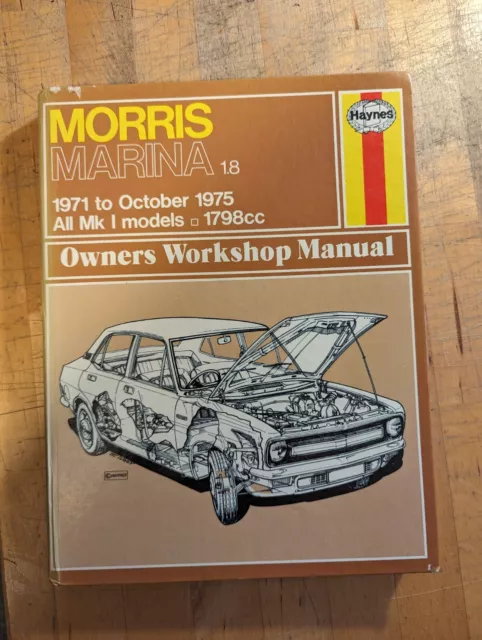 Morris Marina 1.8 (1971-1975) Haynes Owners Workshop Manual