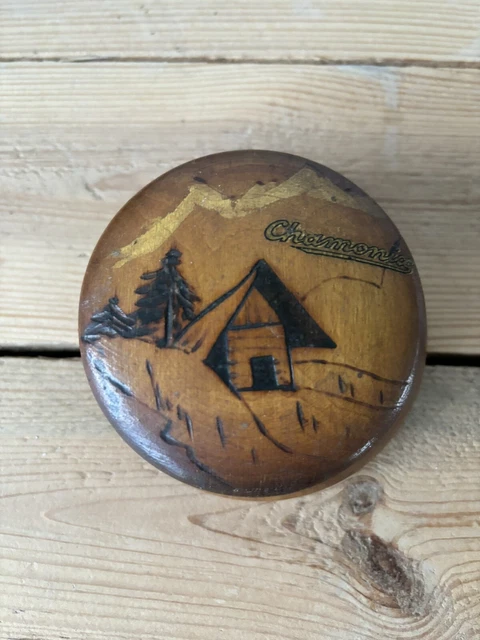 Boîte D'attache Vintage En Bois - Marron - Pour Leurres, Bijoux, Outils - Boîte Uniquement