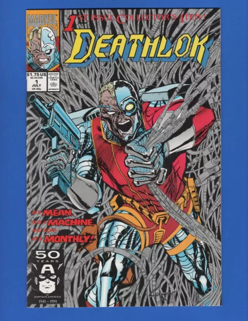 DEATHLOK  #1 Marvel Comics 1991 Silver Cover 1st Issue Collectors Item