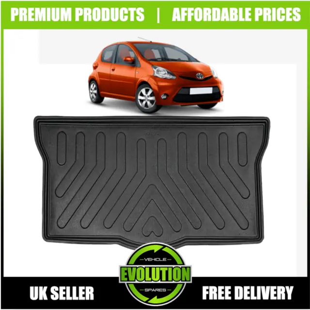 Toyota Aygo 2005-2014 Tailored Rubber Car Boot Liner Protector Mat Cover
