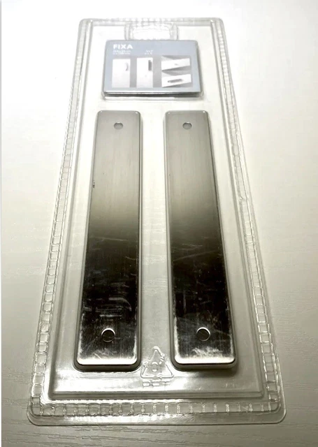 IKEA Fixa Drawer Handle Plate 15386 metal 6”X 1” cabinet pulls - One Package