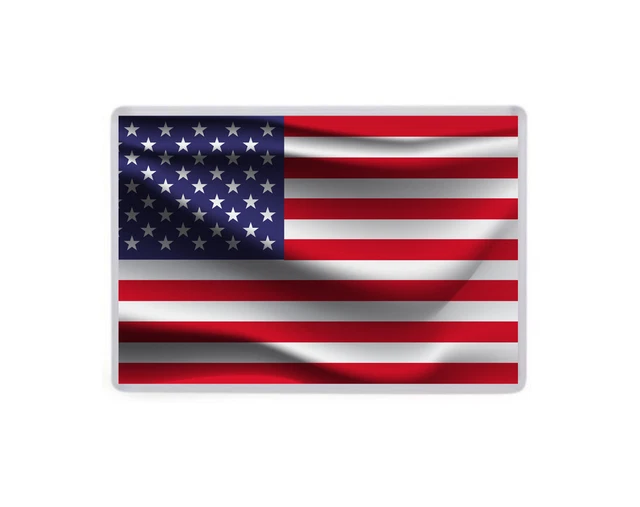 AMERICAN FLAG LARGE Fridge Magnet - Waving Style Flag - America USA ...