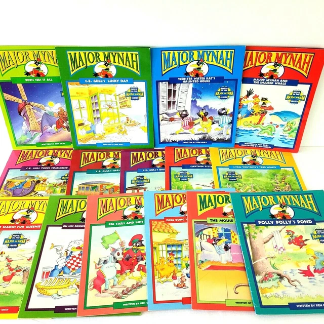 Major Mynah by Ken Gray Vintage 1990's Children's Books Like New Bundle of 15 3