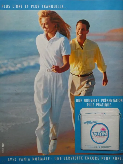 1987 Press Advertisement Vania Normal Towels Practical Protection